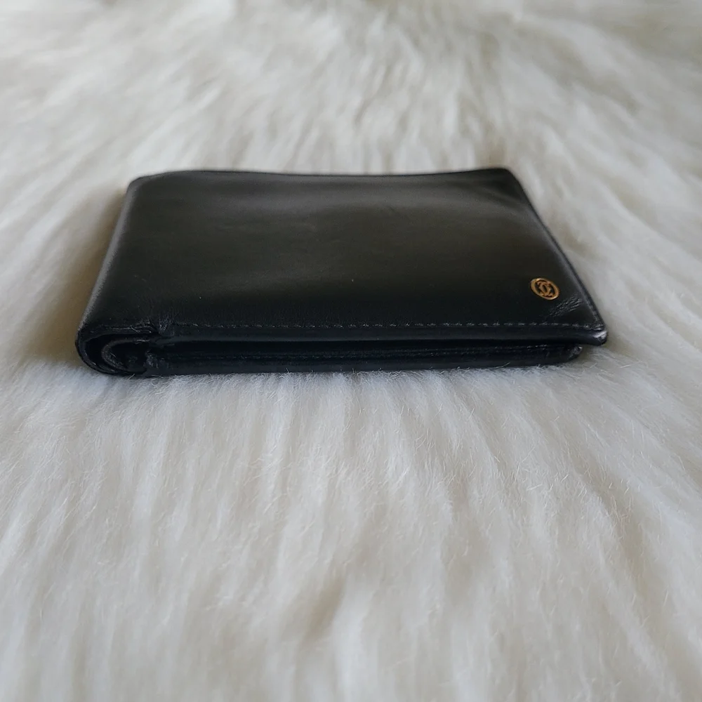 Cartier Pasha Black Leather Bifold Wallet